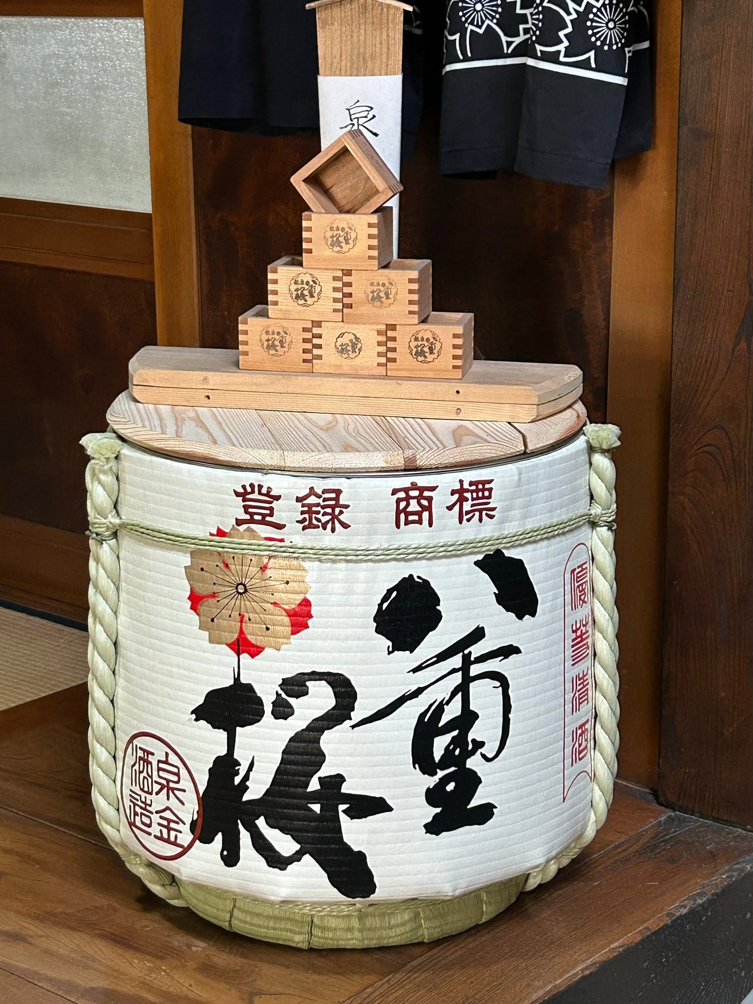 地酒の酒樽