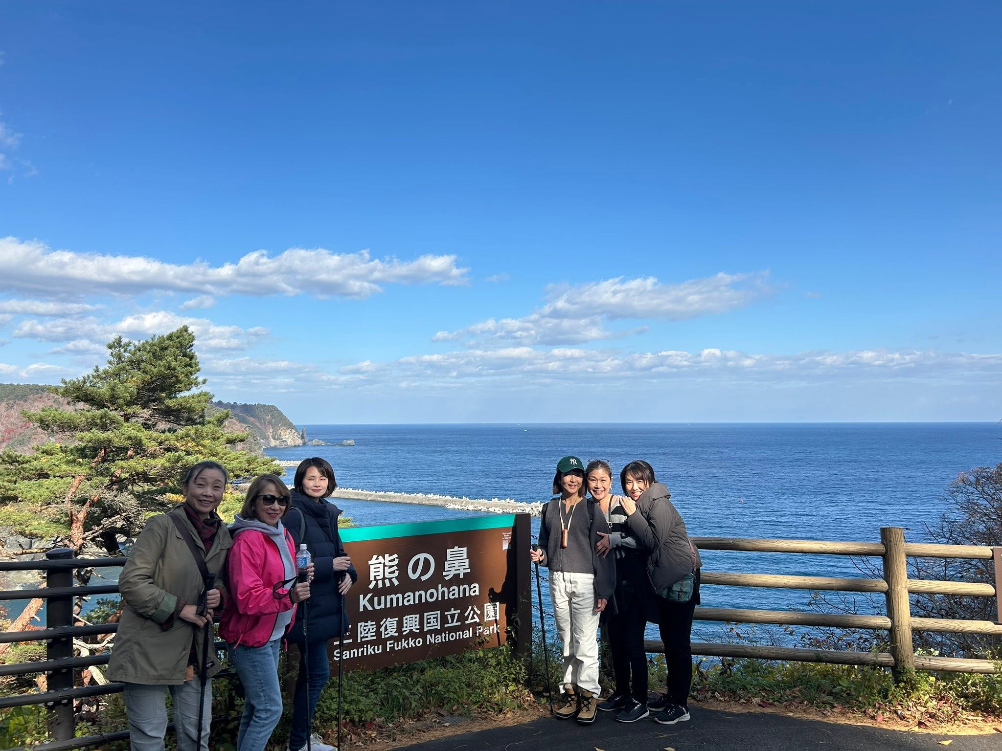 熊の鼻展望台から望む三陸の海